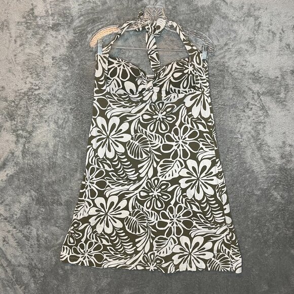 Tommy Bahama Women Tropical Beach Resort Halter A Line Shift Mini Dress XS* - Picture 1 of 13